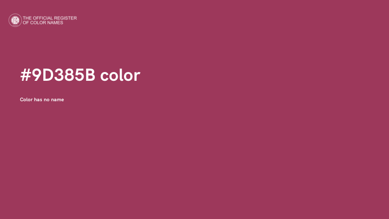 #9D385B color image