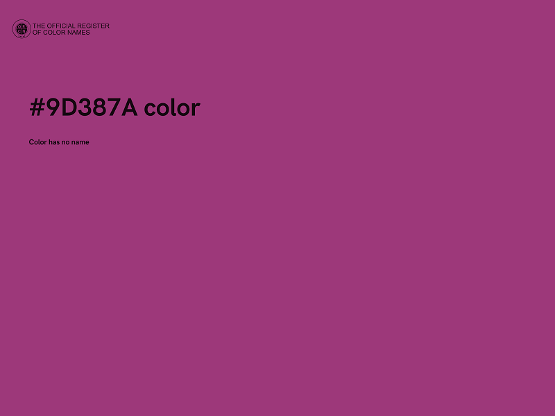 #9D387A color image