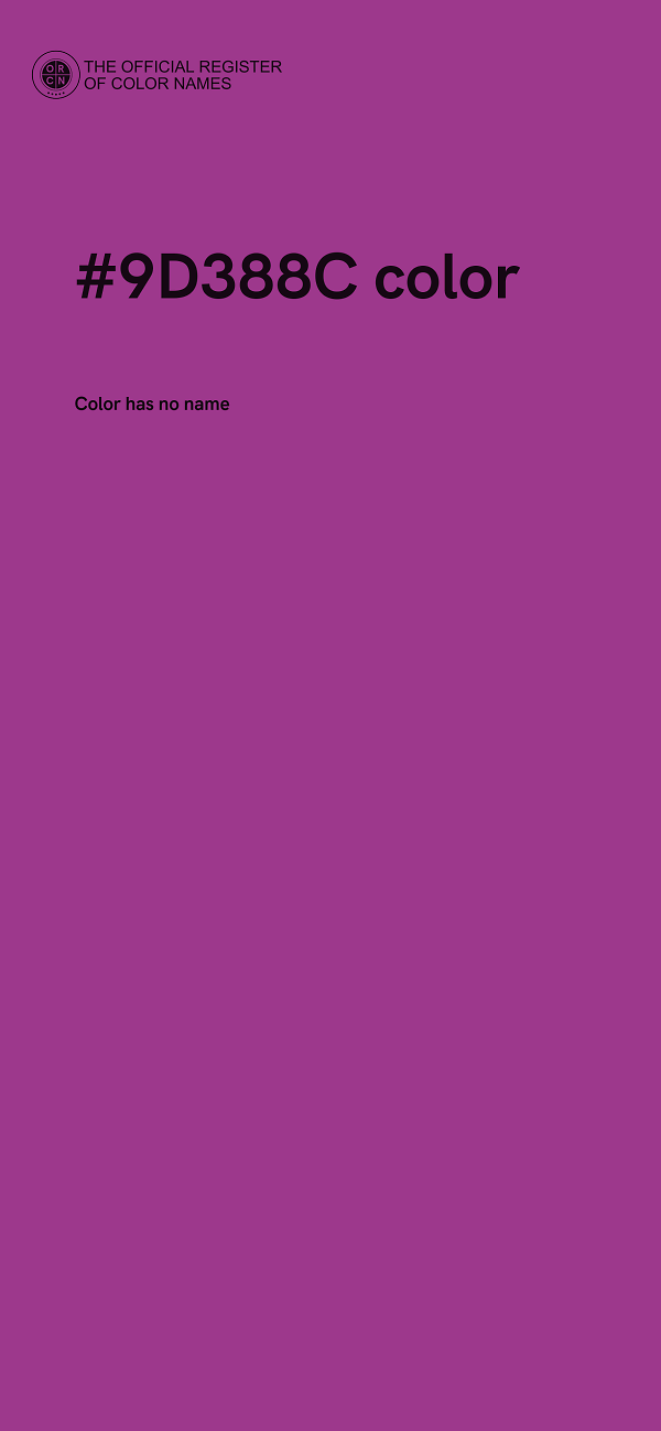#9D388C color image