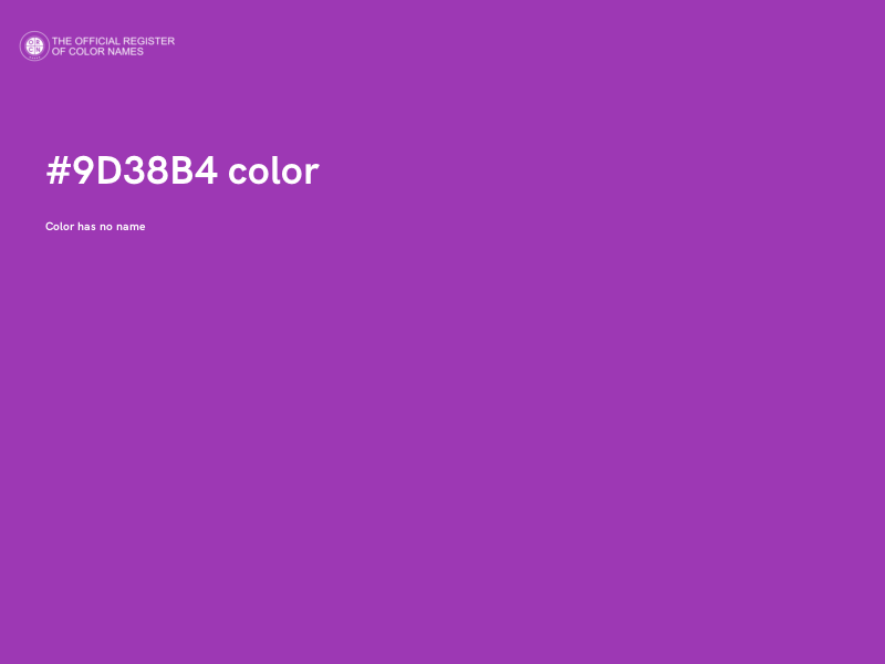 #9D38B4 color image