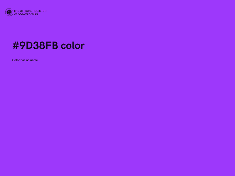 #9D38FB color image