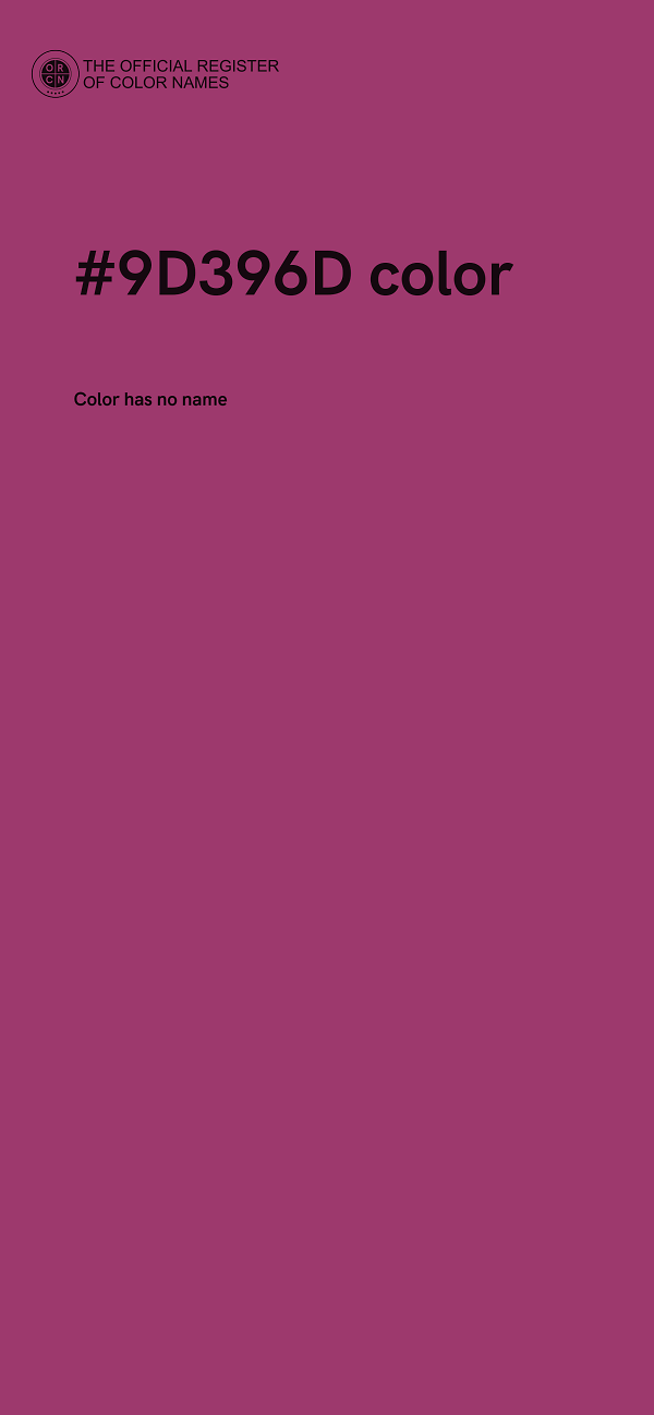 #9D396D color image