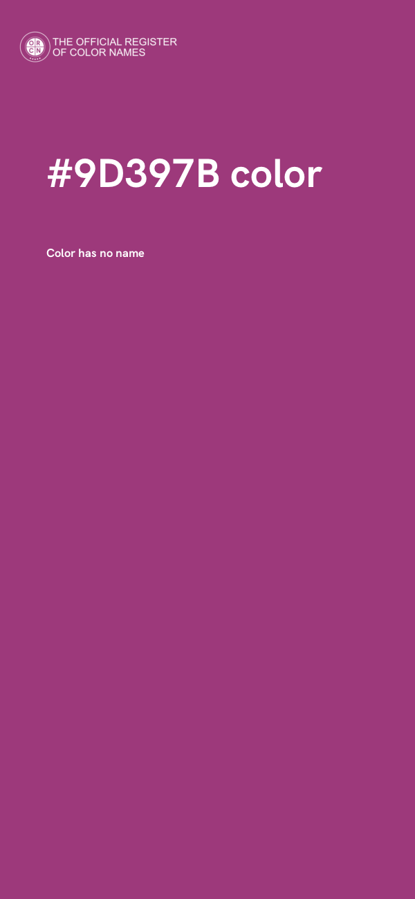 #9D397B color image
