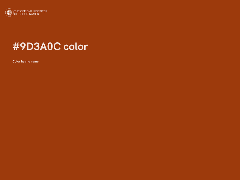 #9D3A0C color image