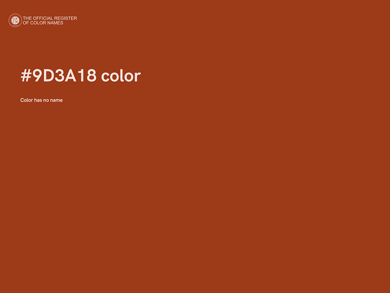 #9D3A18 color image