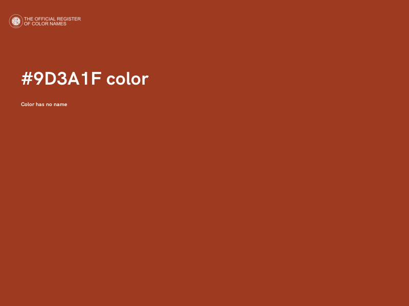 #9D3A1F color image