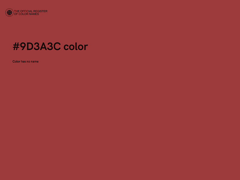 #9D3A3C color image