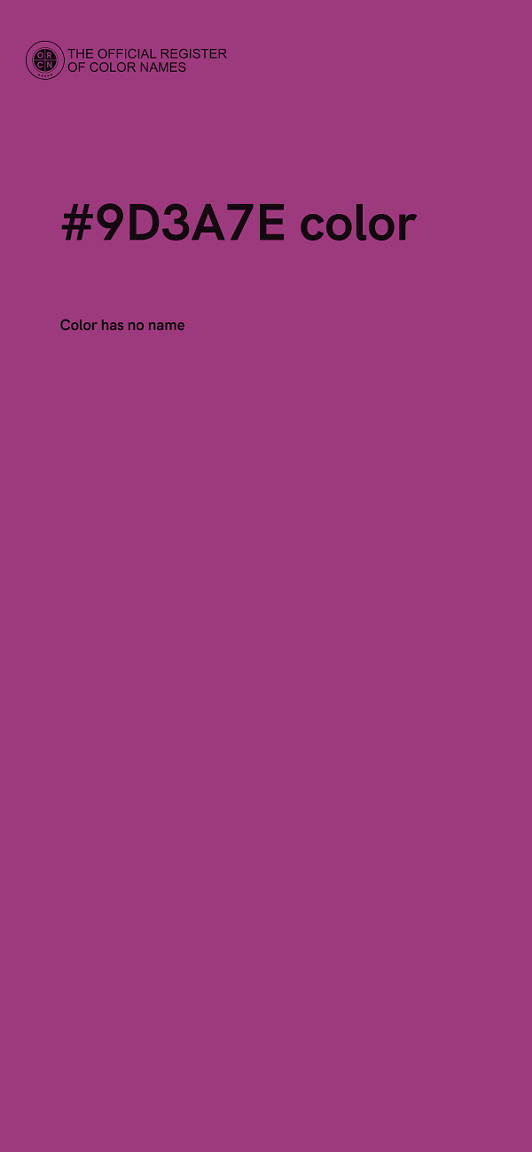 #9D3A7E color image
