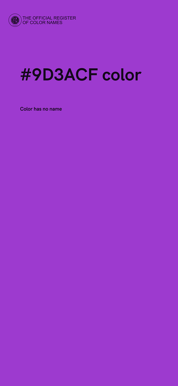 #9D3ACF color image