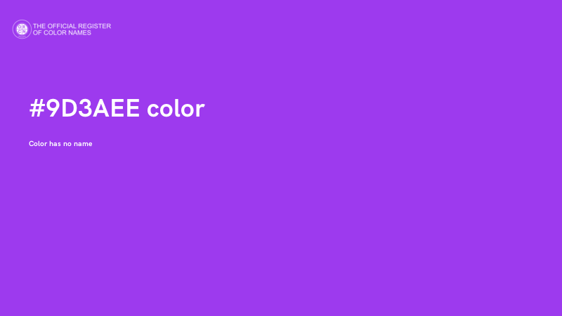 #9D3AEE color image