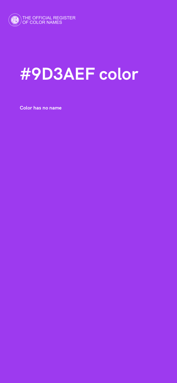 #9D3AEF color image