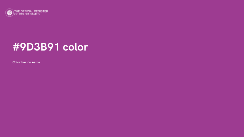 #9D3B91 color image