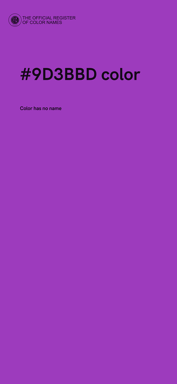 #9D3BBD color image