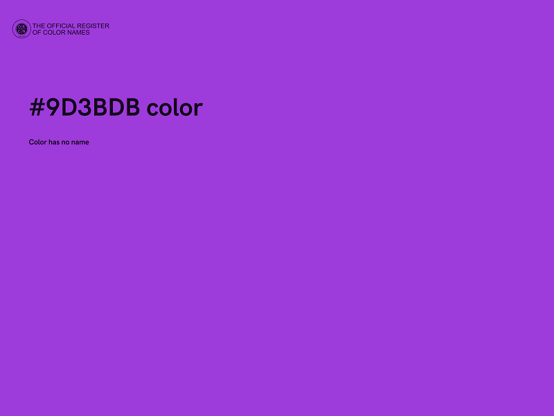 #9D3BDB color image