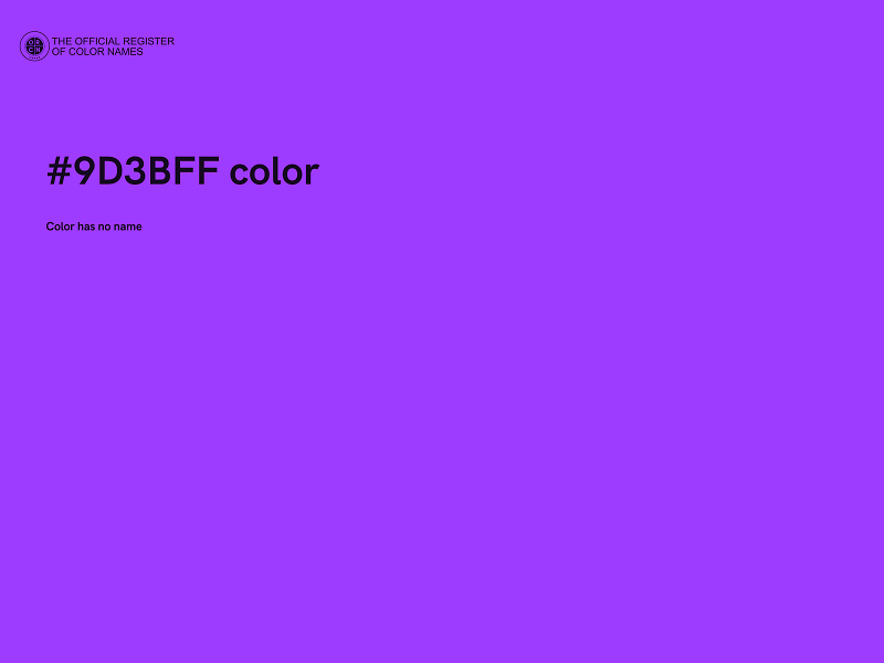 #9D3BFF color image