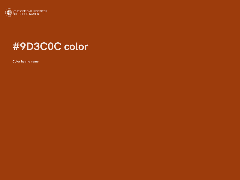 #9D3C0C color image