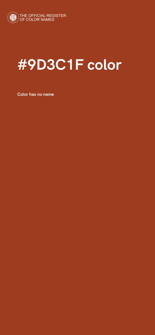 #9D3C1F color image