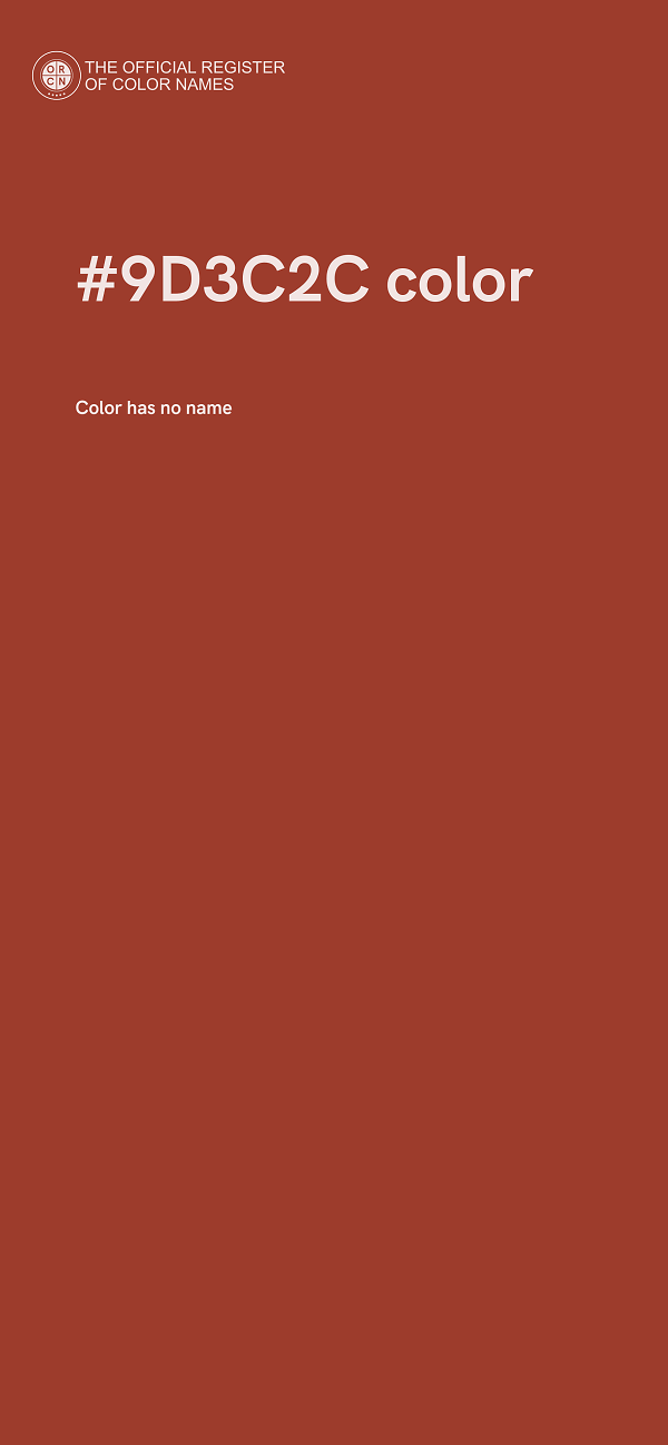 #9D3C2C color image