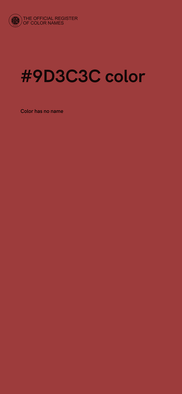 #9D3C3C color image