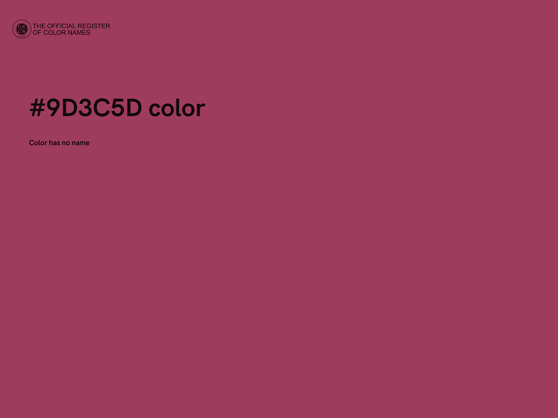 #9D3C5D color image