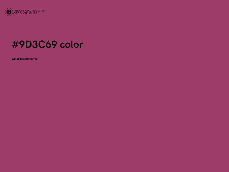 #9D3C69 color image