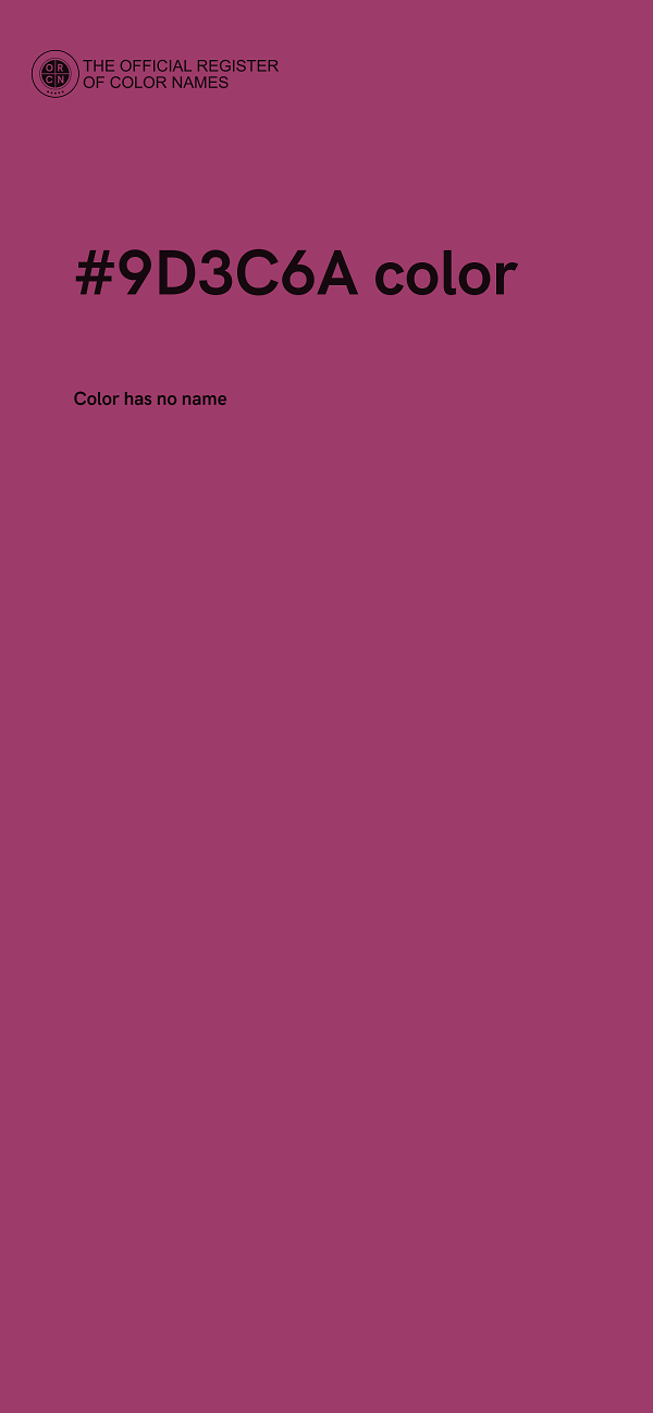 #9D3C6A color image