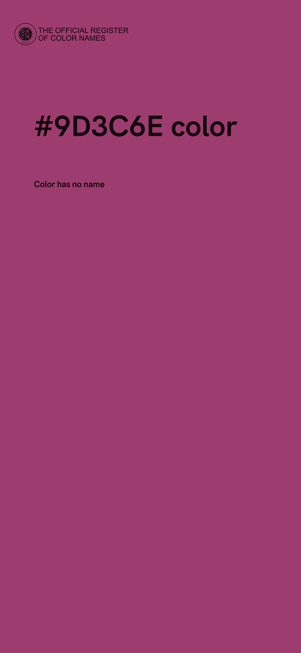 #9D3C6E color image