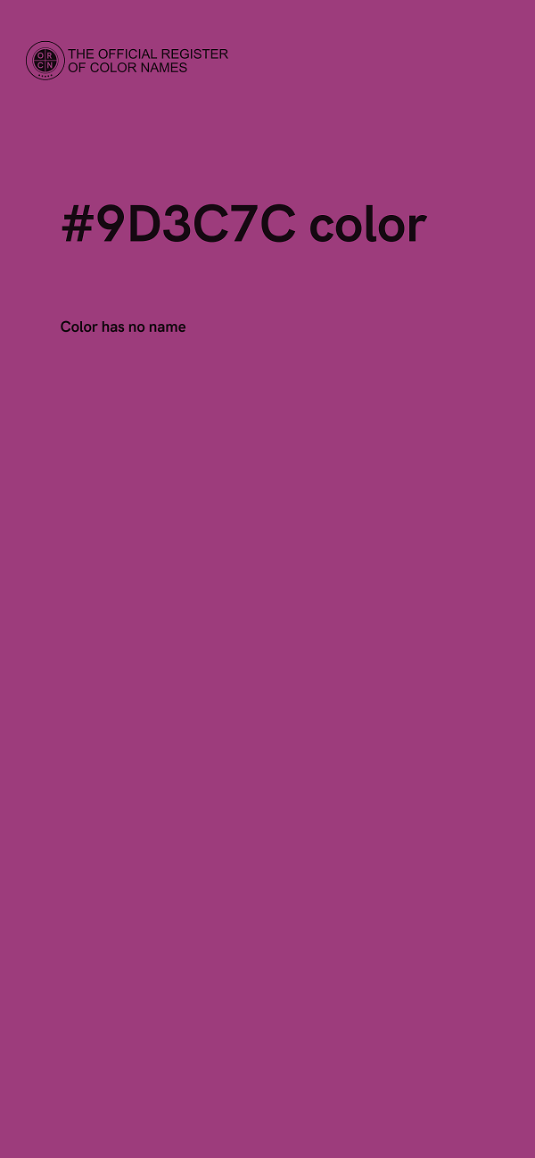 #9D3C7C color image