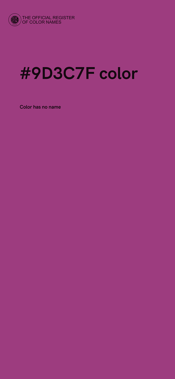 #9D3C7F color image