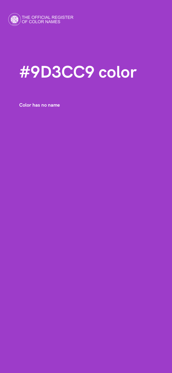 #9D3CC9 color image