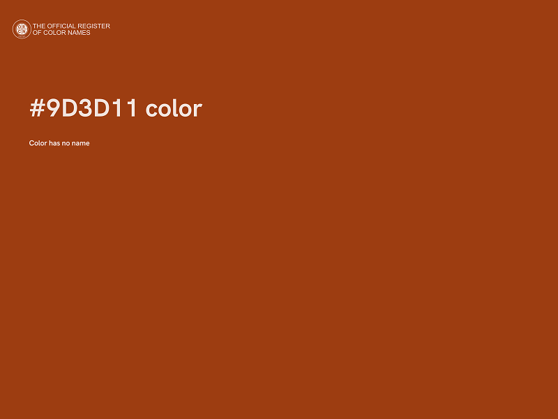 #9D3D11 color image