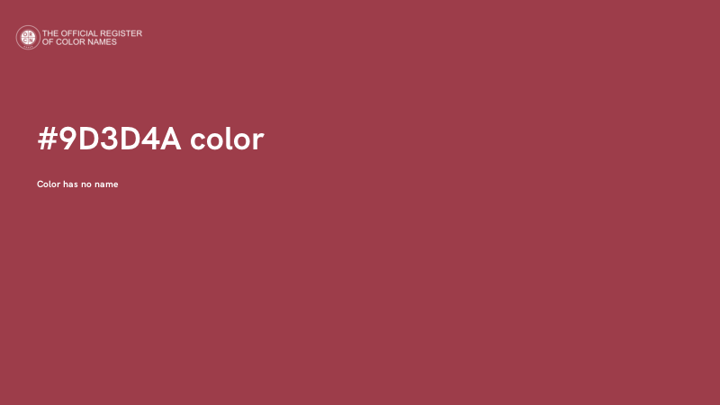 #9D3D4A color image
