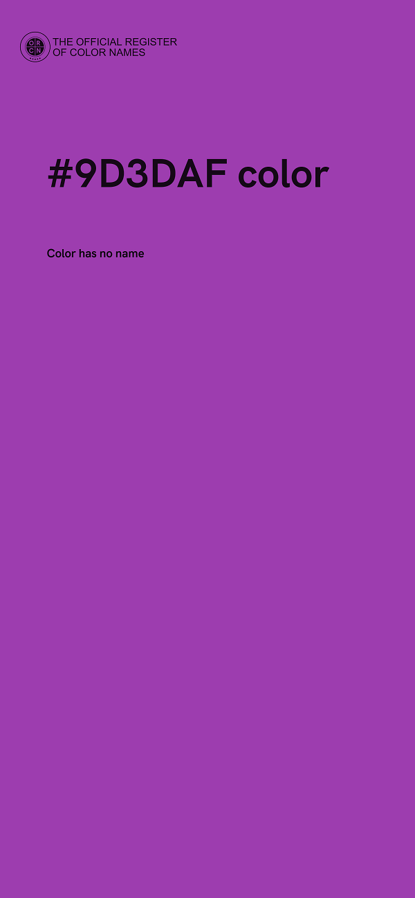 #9D3DAF color image