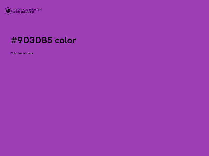 #9D3DB5 color image