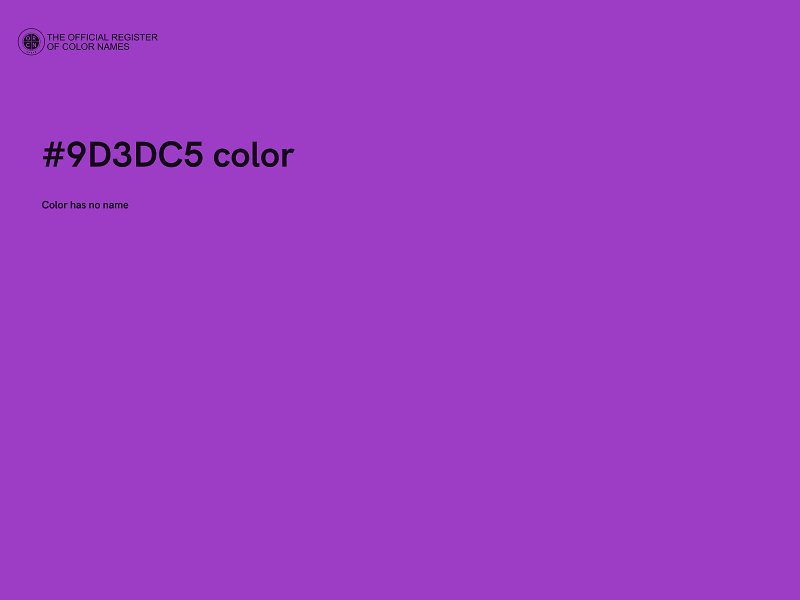#9D3DC5 color image