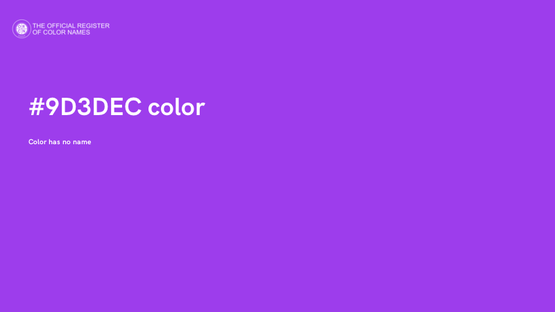 #9D3DEC color image