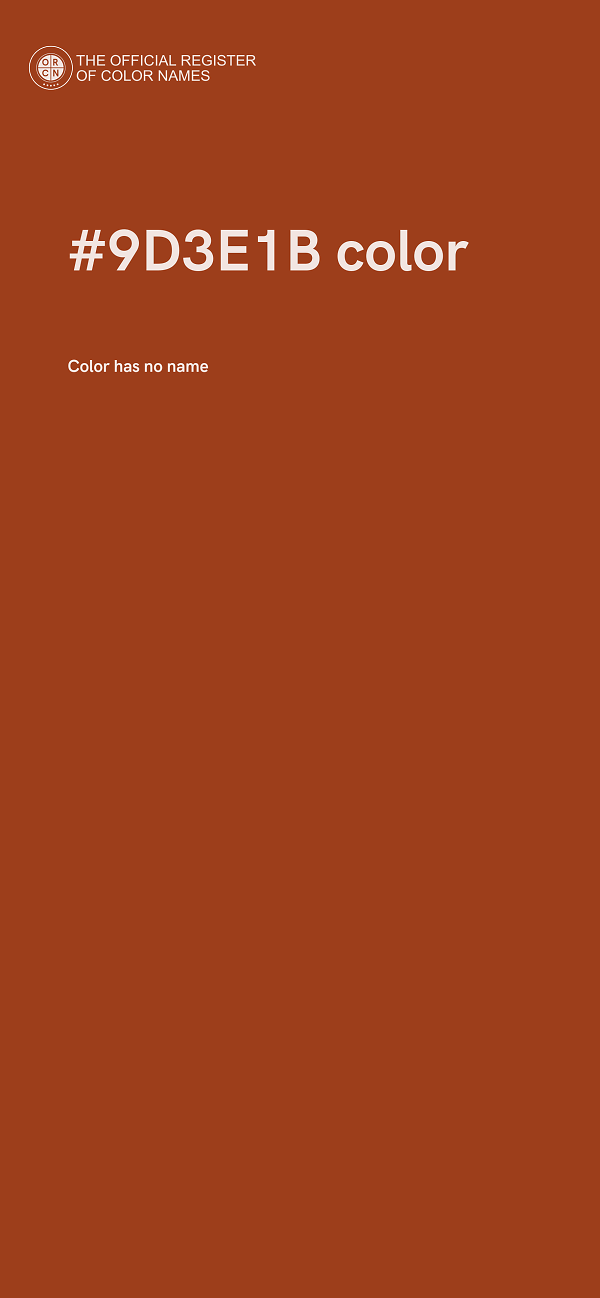 #9D3E1B color image