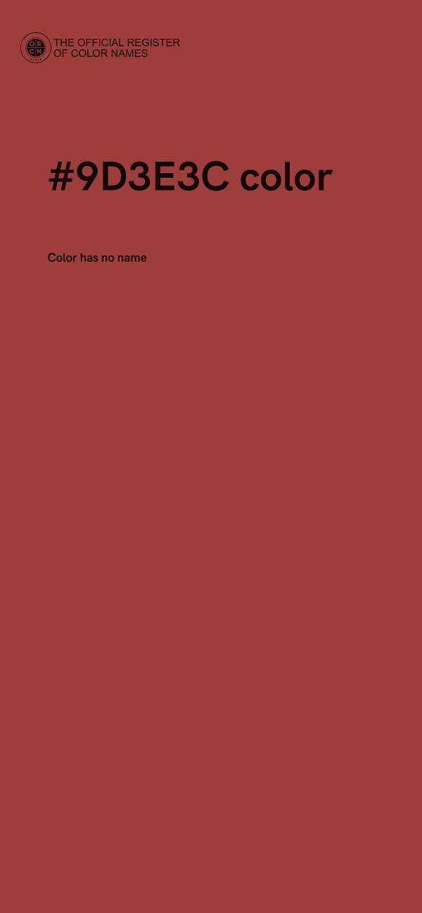 #9D3E3C color image