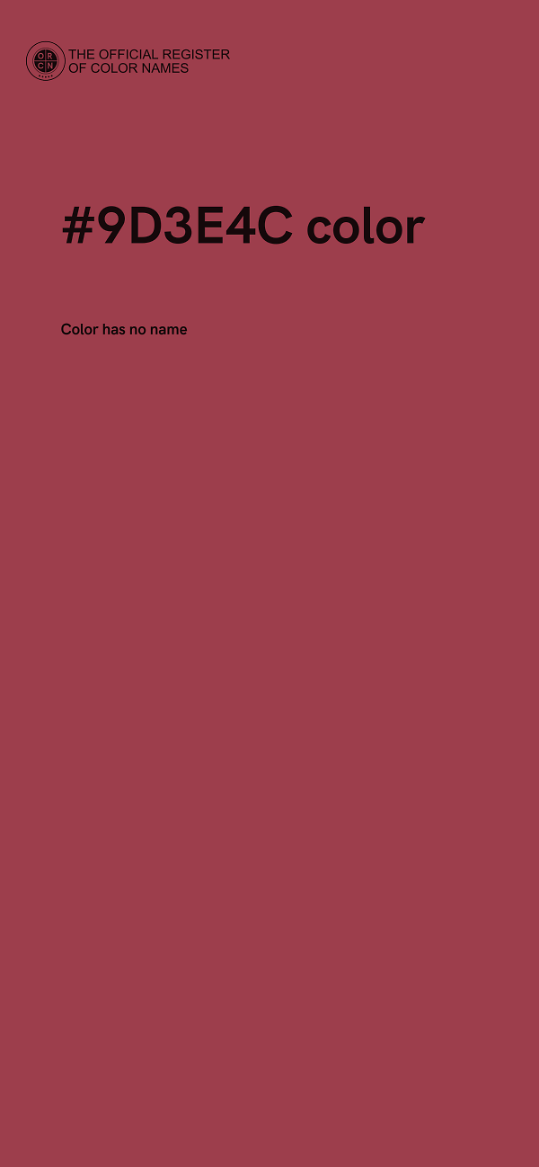 #9D3E4C color image