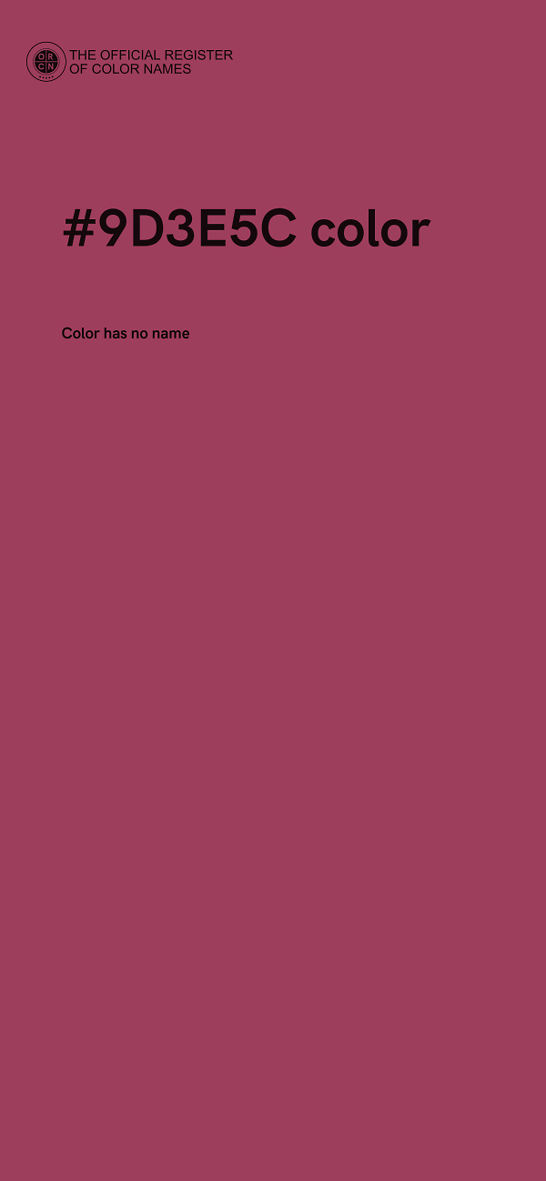 #9D3E5C color image