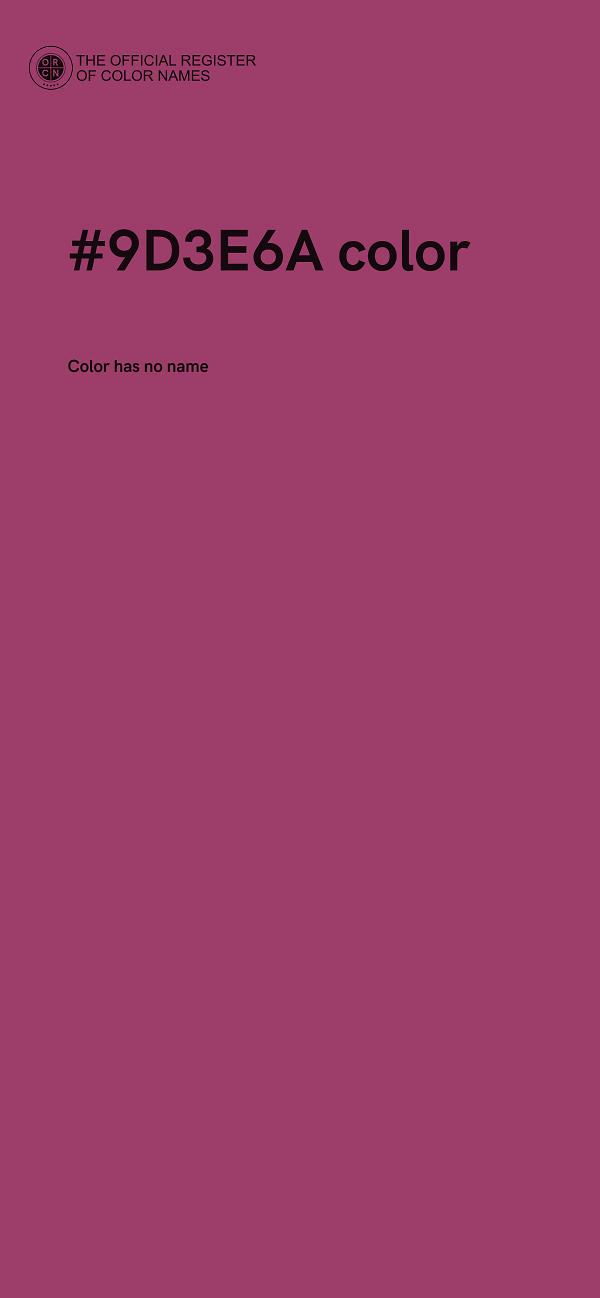 #9D3E6A color image