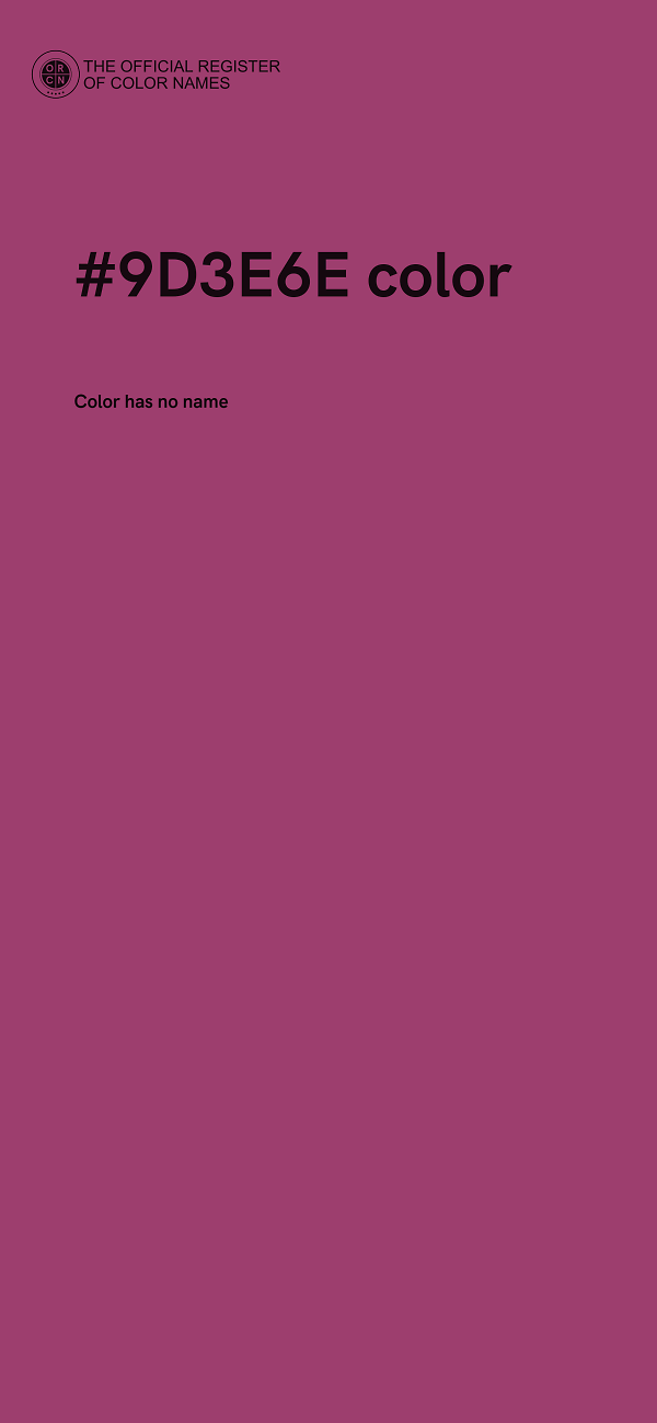 #9D3E6E color image