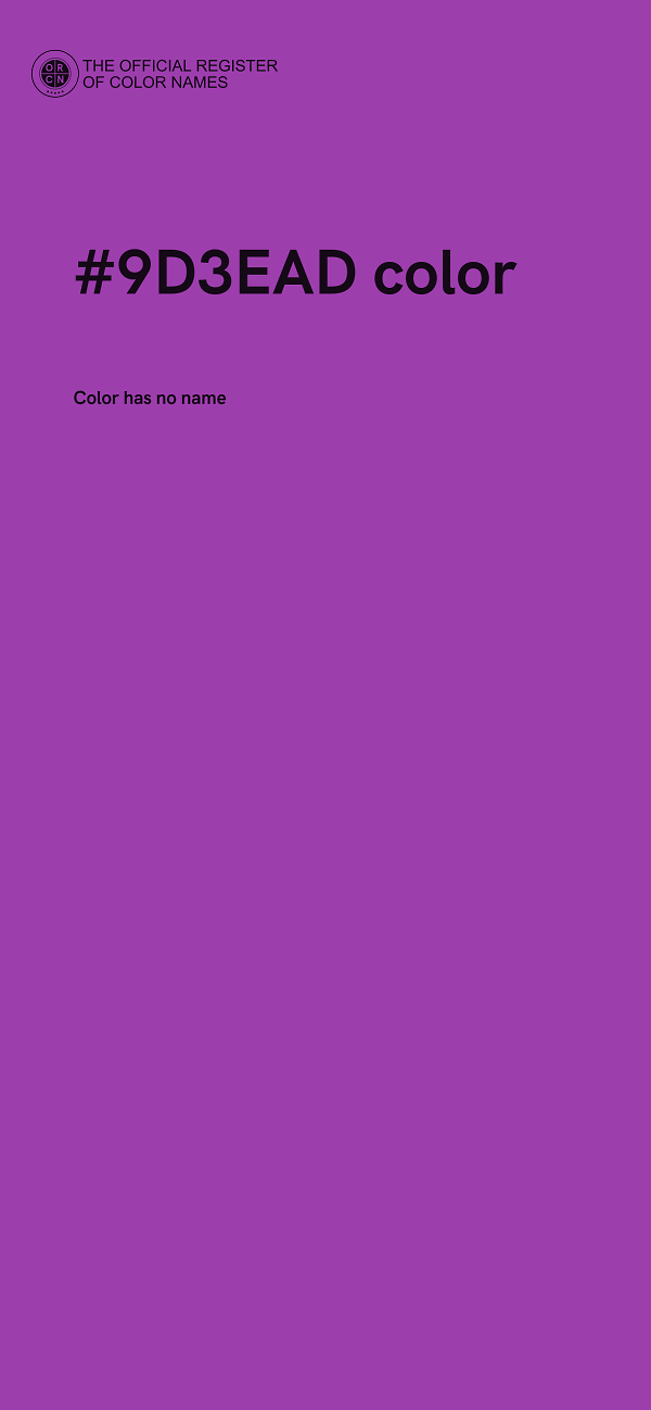 #9D3EAD color image