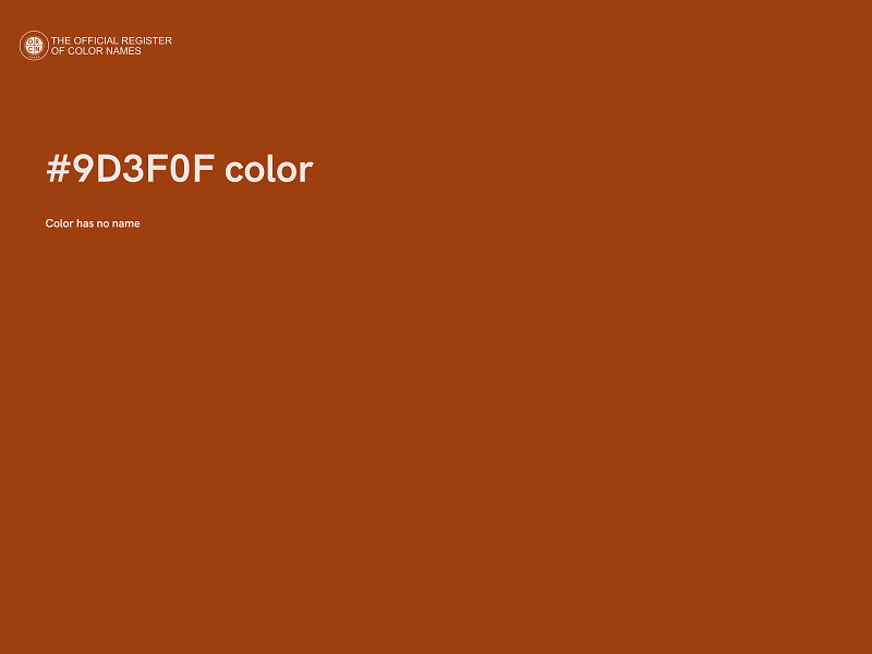 #9D3F0F color image