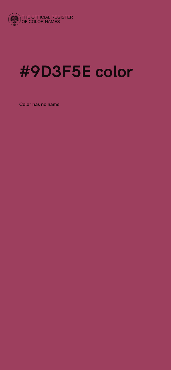 #9D3F5E color image