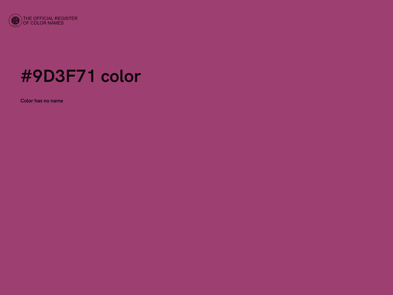 #9D3F71 color image