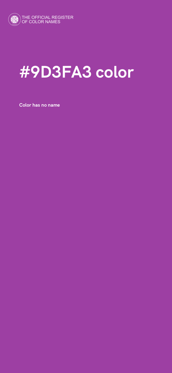 #9D3FA3 color image