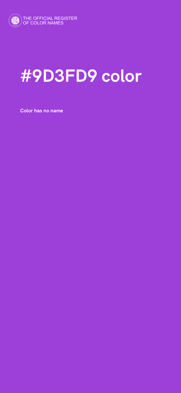 #9D3FD9 color image