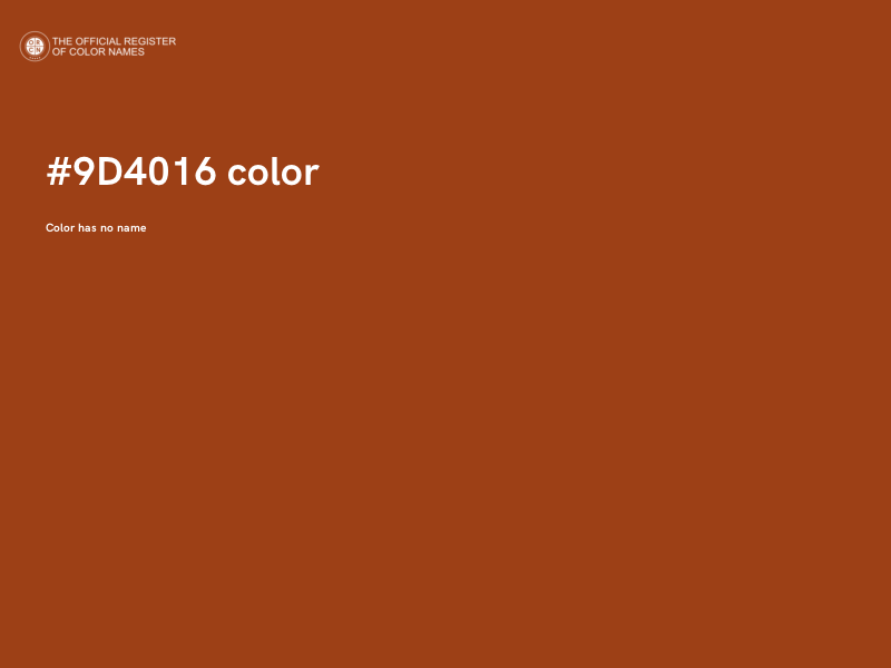 #9D4016 color image