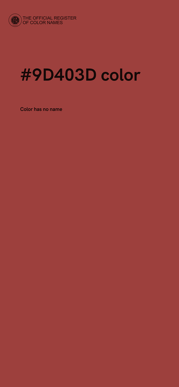 #9D403D color image